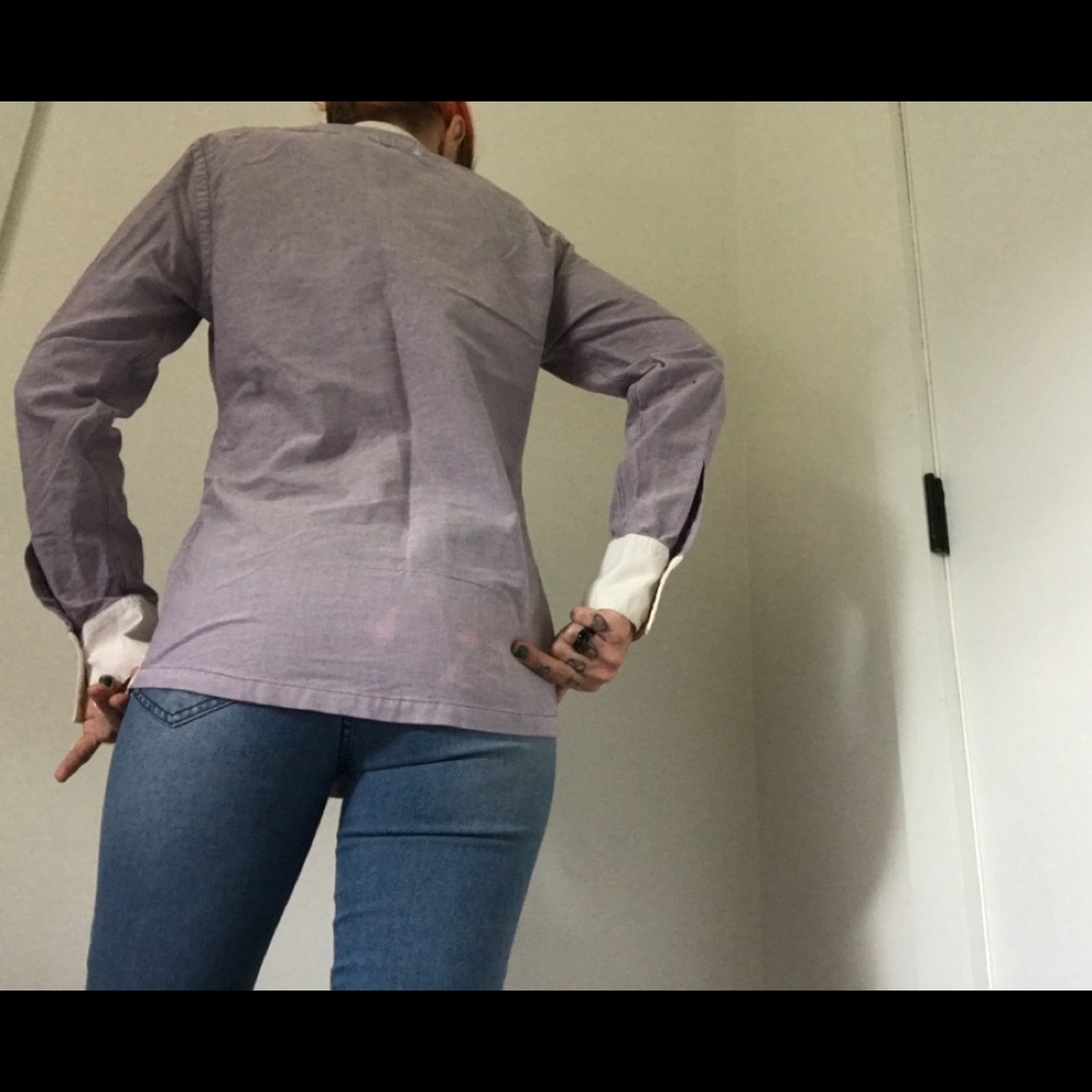 Brooklyn Industries Oxford Lavender Button Shirt - Picture 7 of 15